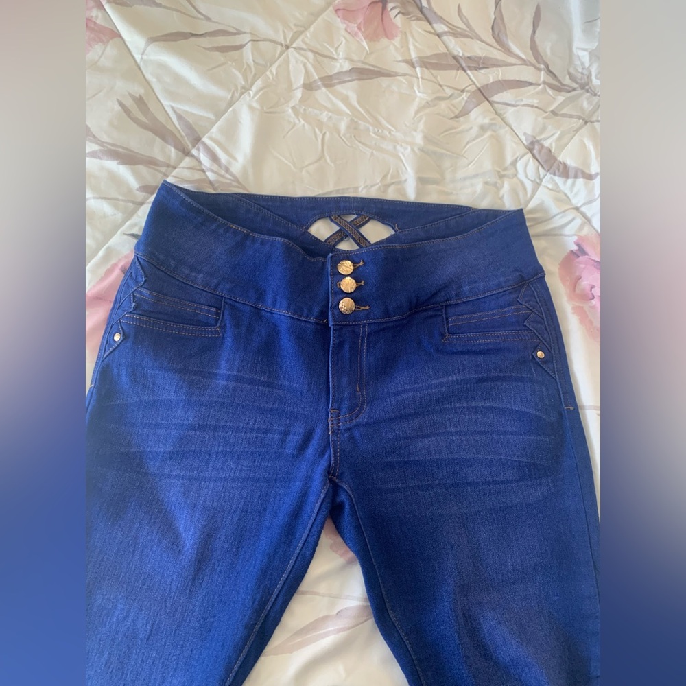 BELLA Deep Blue Skinny Jeans - Picture 4 of 11